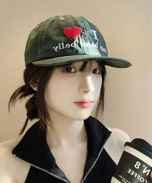 LA VORAGINE（ラ ヴォラジネ）の「Love logo embroidery cap（キャップ・レディース・BROWN/KHAKI・FREE）」の20枚目の写真