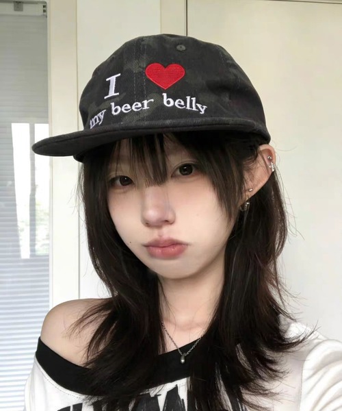 LA VORAGINE（ラ ヴォラジネ）の「Love logo embroidery cap（キャップ・レディース・BROWN/KHAKI・FREE）」の16枚目の写真