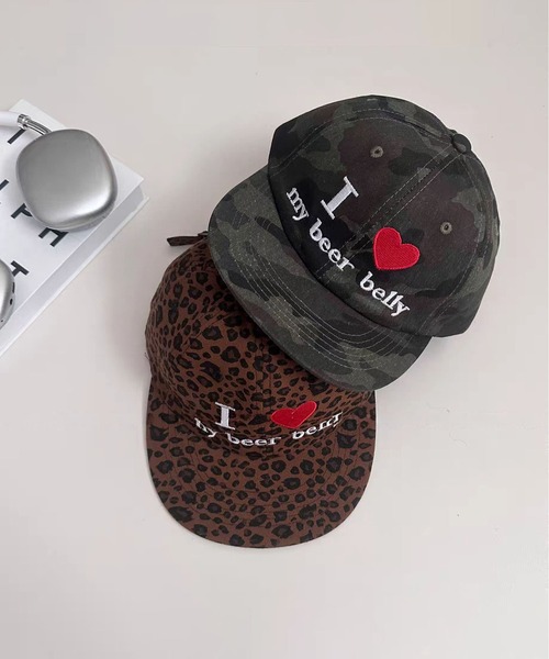 LA VORAGINE（ラ ヴォラジネ）の「Love logo embroidery cap（キャップ・レディース・BROWN/KHAKI・FREE）」の4枚目の写真