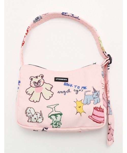 Little sunny bite(リトルサニーバイト)の「little sunny bite x Paula Grenouille doodle bag(ショルダーバッグ・レディース・ピンク/ブルー/イエロー・FREE)」の1枚目の写真