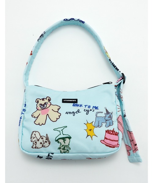 Little sunny bite(リトルサニーバイト)の「little sunny bite x Paula Grenouille doodle bag(ショルダーバッグ・レディース・ピンク/ブルー/イエロー・FREE)」の2枚目の写真