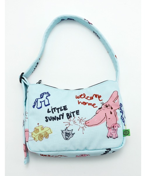 Little sunny bite(リトルサニーバイト)の「little sunny bite x Paula Grenouille doodle bag(ショルダーバッグ・レディース・ピンク/ブルー/イエロー・FREE)」の4枚目の写真