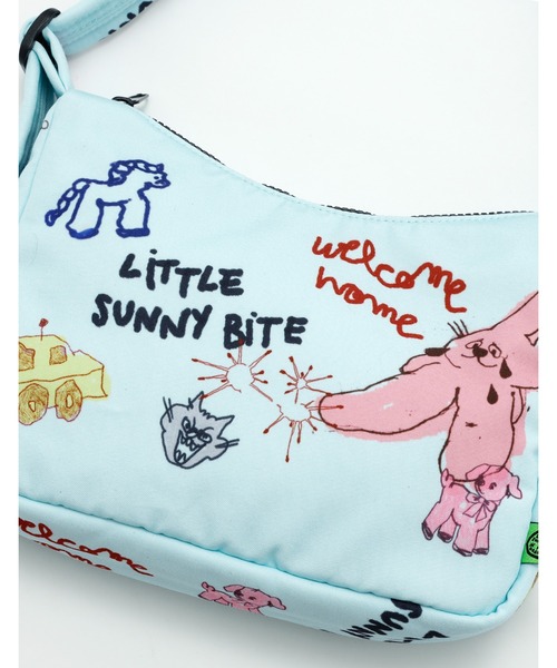Little sunny bite(リトルサニーバイト)の「little sunny bite x Paula Grenouille doodle bag(ショルダーバッグ・レディース・ピンク/ブルー/イエロー・FREE)」の10枚目の写真