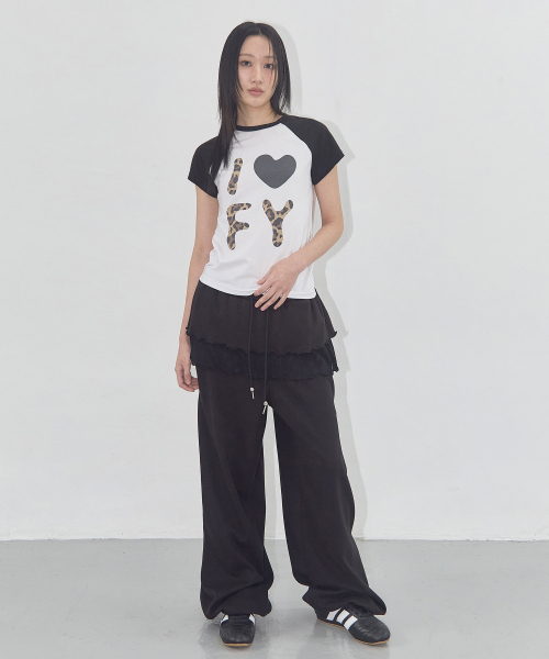 FANCY CLUB(ファンシークラブ)の「アイラブFYティー (ホワイト) F25QB102(Tシャツ/カットソー・レディース・その他・ONE SIZE)」の3枚目の写真