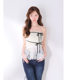 m me eme エムミーエメ トップス M me eme｜エムミーエメのチューブトップ通販 - ZOZOTOWN