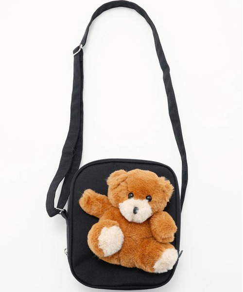 Little sunny bite(リトルサニーバイト)の「littlesunnybite/リトルサニーバイト/bear shoulder bag(ショルダーバッグ・レディース・ブラック/ピンク・F)」の13枚目の写真