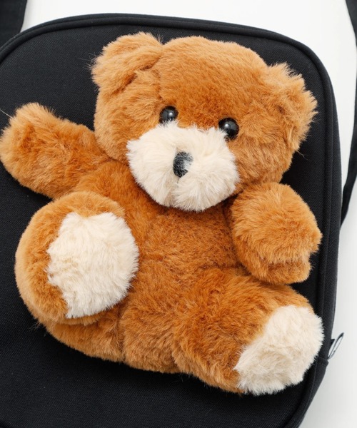 Little sunny bite(リトルサニーバイト)の「littlesunnybite/リトルサニーバイト/bear shoulder bag(ショルダーバッグ・レディース・ブラック/ピンク・F)」の12枚目の写真