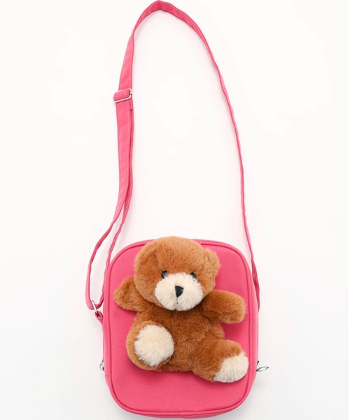 Little sunny bite(リトルサニーバイト)の「littlesunnybite/リトルサニーバイト/bear shoulder bag(ショルダーバッグ・レディース・ブラック/ピンク・F)」の11枚目の写真
