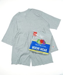 FRUIT OF THE LOOM（フルーツオブザルーム）の「"05"≪FRUIT OF THE LOOM≫2点セット ワッフル ヘンリーネック ルームウェア(半袖Tシャツ+ショートパンツ)（ルームウェア/パジャマ）」