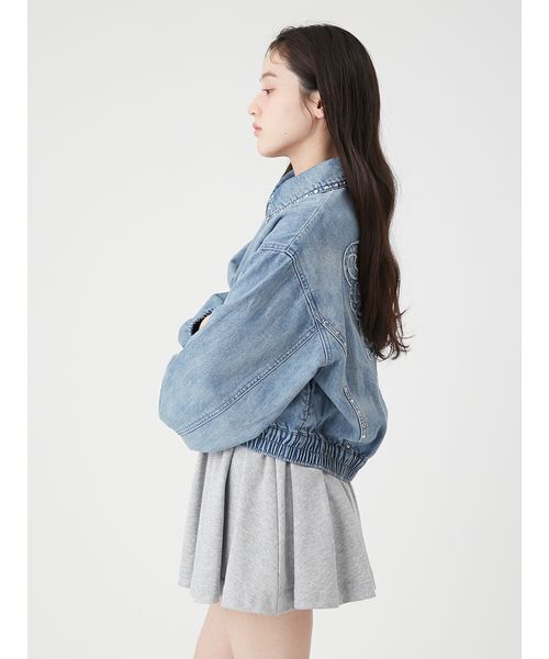LILY BROWN（リリーブラウン）の「【LILY BROWN×ANNA SUI】スタッズデニムシャツブルゾン（ブルゾン・レディース・ピンク/その他/ライトブルー・F）」の12枚目の写真