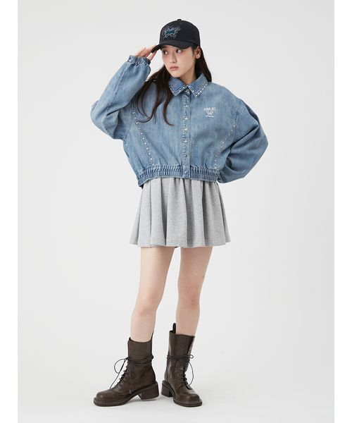 LILY BROWN（リリーブラウン）の「【LILY BROWN×ANNA SUI】スタッズデニムシャツブルゾン（ブルゾン・レディース・ピンク/その他/ライトブルー・F）」の18枚目の写真