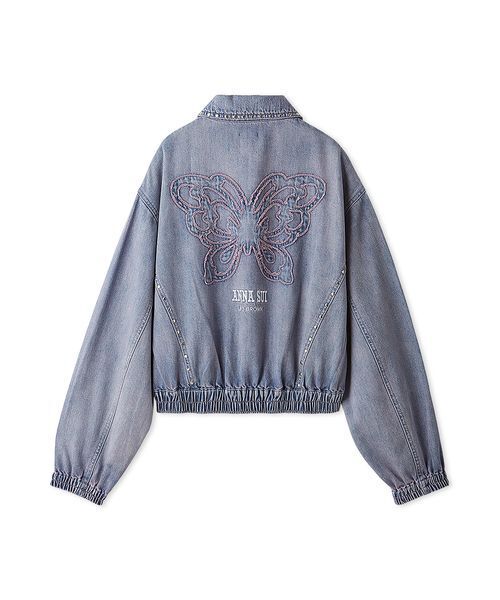 LILY BROWN（リリーブラウン）の「【LILY BROWN×ANNA SUI】スタッズデニムシャツブルゾン（ブルゾン・レディース・ピンク/その他/ライトブルー・F）」の21枚目の写真