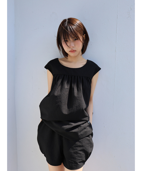 MUWM(ムウム)の「プリッツショーツ Puritsu Shorts (2カラー)(その他パンツ・レディース・ホワイト/ブラック・OS)」の6枚目の写真