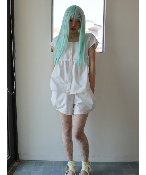 MUWM(ムウム)の「プリッツショーツ Puritsu Shorts (2カラー)(その他パンツ・レディース・ホワイト/ブラック・OS)」の8枚目の写真