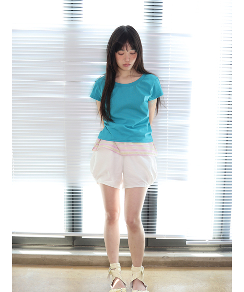 MUWM(ムウム)の「プリッツショーツ Puritsu Shorts (2カラー)(その他パンツ・レディース・ホワイト/ブラック・OS)」の12枚目の写真