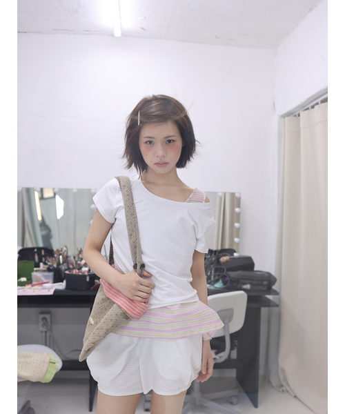 MUWM(ムウム)の「プリッツショーツ Puritsu Shorts (2カラー)(その他パンツ・レディース・ホワイト/ブラック・OS)」の14枚目の写真