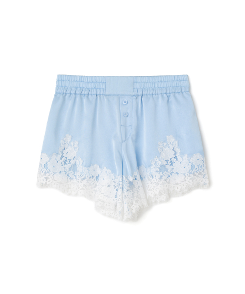 MILLO WOMEN（ミロウーマン）の「サテンレーストリムショーツ[スカイブルー]（その他パンツ・レディース・その他・SMALL/MEDIUM）」の2枚目の写真