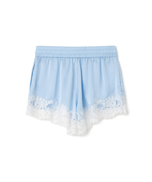 MILLO WOMEN（ミロウーマン）の「サテンレーストリムショーツ[スカイブルー]（その他パンツ・レディース・その他・SMALL/MEDIUM）」の3枚目の写真