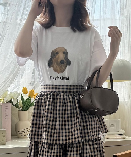 tunee(チュニー)の「ガーリーアニマルデザイン半袖Tシャツ(hsyd)(Tシャツ/カットソー・レディース・A/C/D・LARGE/MEDIUM)」の4枚目の写真