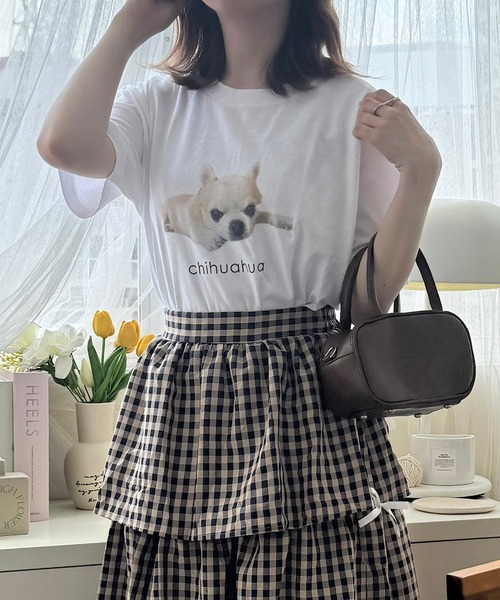 tunee(チュニー)の「ガーリーアニマルデザイン半袖Tシャツ(hsyd)(Tシャツ/カットソー・レディース・A/C/D・LARGE/MEDIUM)」の12枚目の写真
