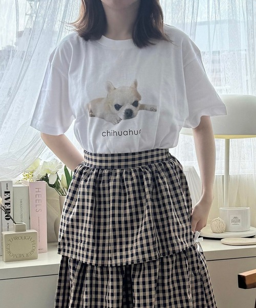 tunee(チュニー)の「ガーリーアニマルデザイン半袖Tシャツ(hsyd)(Tシャツ/カットソー・レディース・A/C/D・LARGE/MEDIUM)」の14枚目の写真