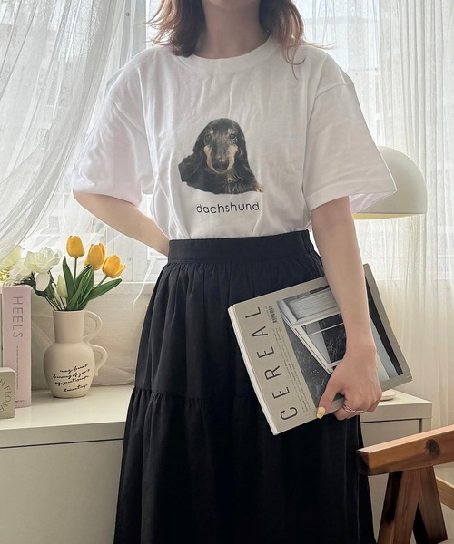 tunee(チュニー)の「ガーリーアニマルデザイン半袖Tシャツ(hsyd)(Tシャツ/カットソー・レディース・A/C/D・LARGE/MEDIUM)」の18枚目の写真