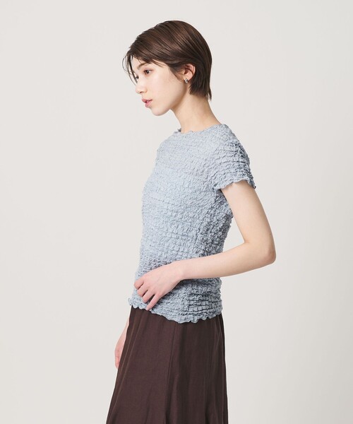 BEAUTY&YOUTH UNITED ARROWS(ビューティーアンドユースユナイテッドアローズ)の「【WEB限定】シュリンクレース プルオーバー(Tシャツ/カットソー・レディース・オフホワイト/ブラック/ライトブルー・FREE)」の17枚目の写真