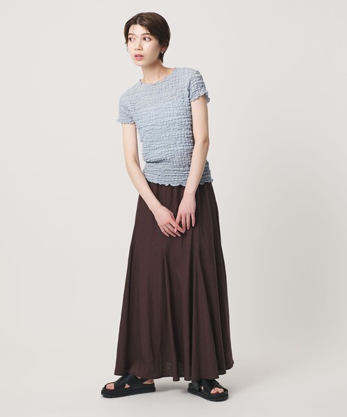 BEAUTY&YOUTH UNITED ARROWS(ビューティーアンドユースユナイテッドアローズ)の「【WEB限定】シュリンクレース プルオーバー(Tシャツ/カットソー・レディース・オフホワイト/ブラック/ライトブルー・FREE)」の18枚目の写真