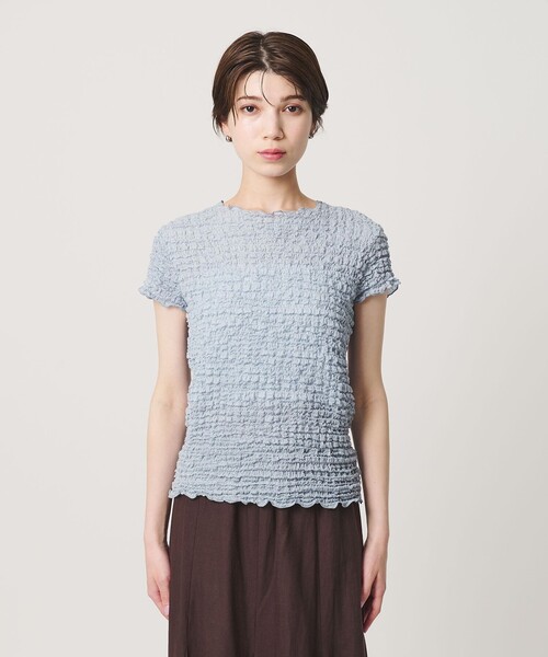 BEAUTY&YOUTH UNITED ARROWS(ビューティーアンドユースユナイテッドアローズ)の「【WEB限定】シュリンクレース プルオーバー(Tシャツ/カットソー・レディース・オフホワイト/ブラック/ライトブルー・FREE)」の22枚目の写真