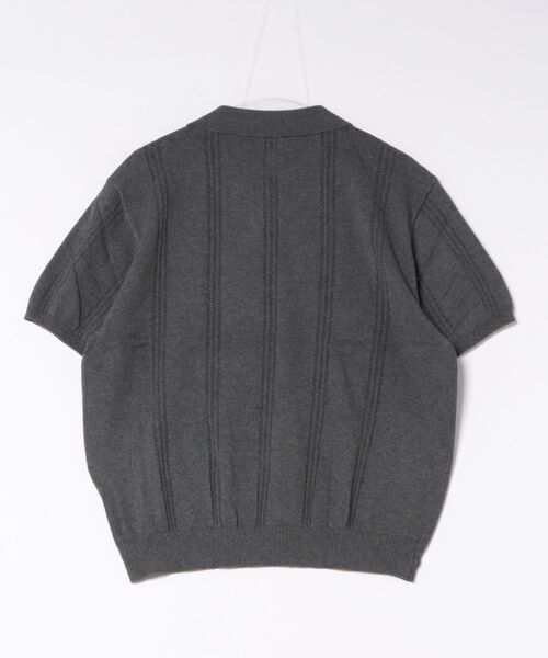 Chikashitsu +(チカシツプラス)の「【Chikashitsu +】punching summer knit polo (4color) / 【チカシツプラス】パンチングサマーニット半袖ポロシャツ<着用動画あり>(ポロシャツ・メンズ・ブラック/スカイブルー/チャコール/グレー・M/L)」の19枚目の写真