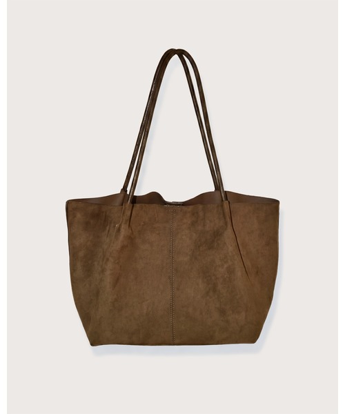 kiehtova(キエトヴァ)の「【kiehtova】FAUX SUEDE TOTE BAG/フォックススウェードトートバッグ 軽量 収納力(トートバッグ・レディース・カーキ/ブラウン・FREE)」の9枚目の写真