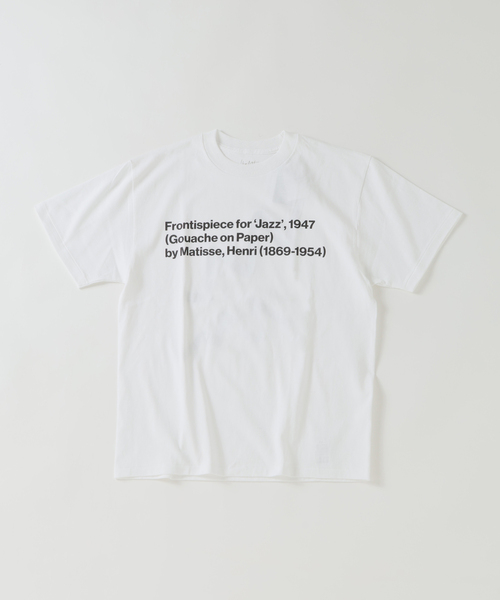 EDIFICE（エディフィス）の「Henri Matisse （マティス）別注 JAZZ Tシャツ（Tシャツ/カットソー・メンズ・ホワイト/ブラック/ブラックミックス/ブラック系その他/ホワイト×ホワイト/ホワイト系その他・MEDIUM/LARGE）」の4枚目の写真
