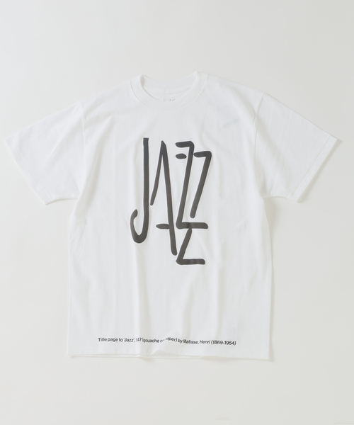 EDIFICE（エディフィス）の「Henri Matisse （マティス）別注 JAZZ Tシャツ（Tシャツ/カットソー・メンズ・ホワイト/ブラック/ブラックミックス/ブラック系その他/ホワイト×ホワイト/ホワイト系その他・MEDIUM/LARGE）」の2枚目の写真