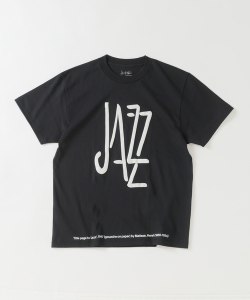 EDIFICE（エディフィス）の「Henri Matisse （マティス）別注 JAZZ Tシャツ（Tシャツ/カットソー・メンズ・ホワイト/ブラック/ブラックミックス/ブラック系その他/ホワイト×ホワイト/ホワイト系その他・MEDIUM/LARGE）」の5枚目の写真