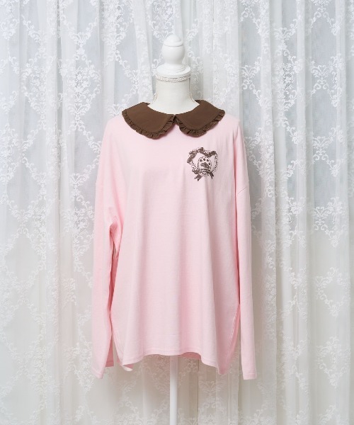 nyanMe(ニャンミー)の「めるてぃにゃんてぃー(Tシャツ/カットソー・レディース・ブラック/ピンク・FREE)」の7枚目の写真