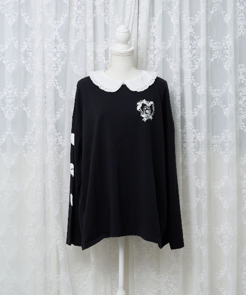 nyanMe(ニャンミー)の「めるてぃにゃんてぃー(Tシャツ/カットソー・レディース・ブラック/ピンク・FREE)」の10枚目の写真