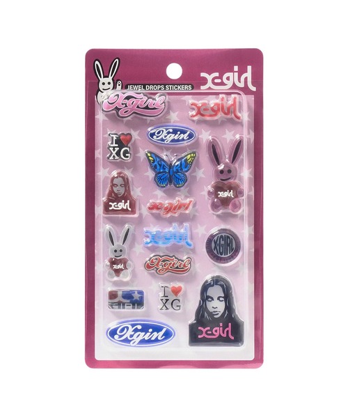 X-girl（エックスガール）の「BIG LOGO STICKER（ステッカー/テープ