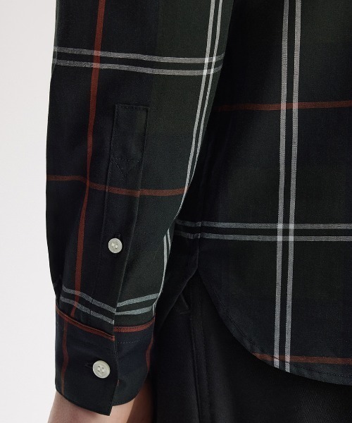 FRED PERRY(フレッドペリー)の「【先行予約受付中】Poplin Tartan Shirt/ポプリンタータンチェックシャツ(シャツ/ブラウス・メンズ・ダークグリーン・S/L/M)」の4枚目の写真