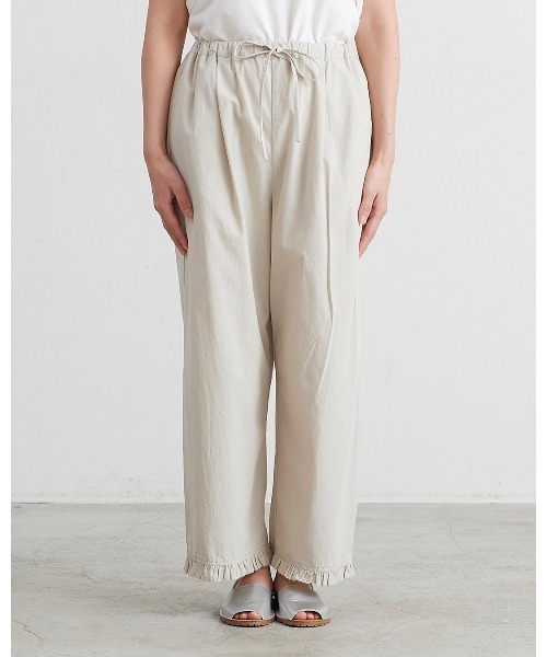 HEAVENLY(ヘブンリー)の「【 HEAVENLY / ヘブンリー 】 Cotton Lawn Frill Hem Easy Pants / コットンローン フリルヘム イージーパンツ 2636091 DLI(その他パンツ・レディース・ブラック/ライトグレー・FREE)」の8枚目の写真