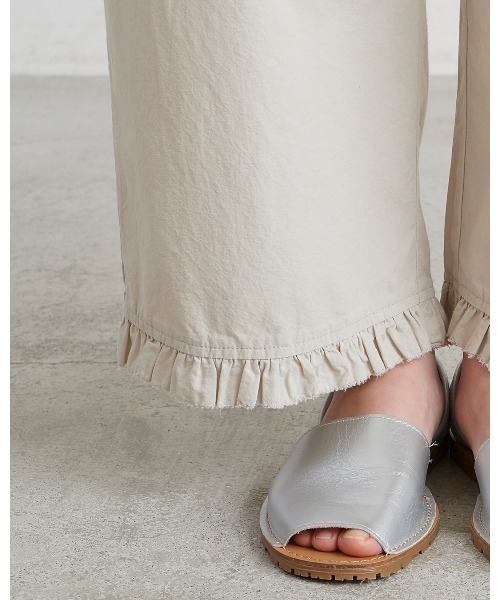HEAVENLY(ヘブンリー)の「【 HEAVENLY / ヘブンリー 】 Cotton Lawn Frill Hem Easy Pants / コットンローン フリルヘム イージーパンツ 2636091 DLI(その他パンツ・レディース・ブラック/ライトグレー・FREE)」の14枚目の写真