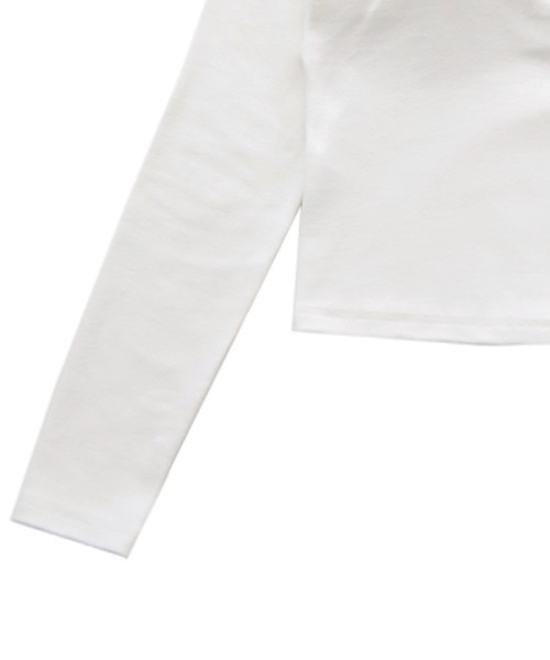 select MOCA(セレクトモカ)の「カップ付きボートネックロンT(Tシャツ/カットソー・レディース・ブラック/ブラウン/ネイビー/オフホワイト/グレー・FREE)」の10枚目の写真