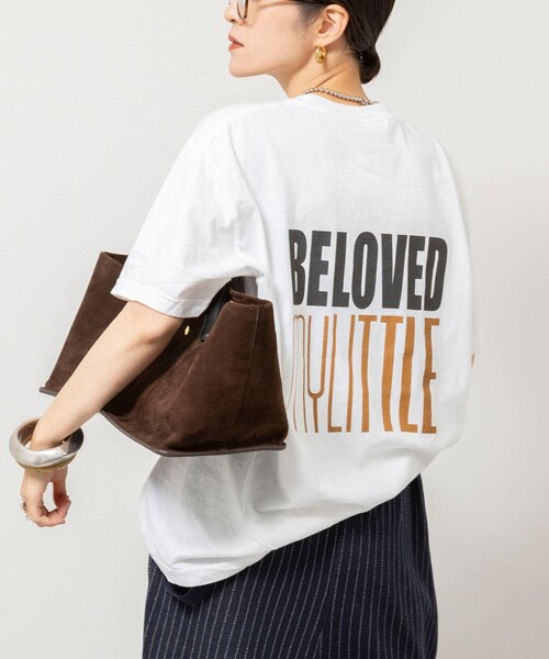 Rie Miller(リエミラー)の「BELOVED MYLITTLE ガーメントダイポケTシャツ(Tシャツ/カットソー・レディース・ホワイト/ボルドー/チャコールグレー/カーキ・FREE)」の1枚目の写真