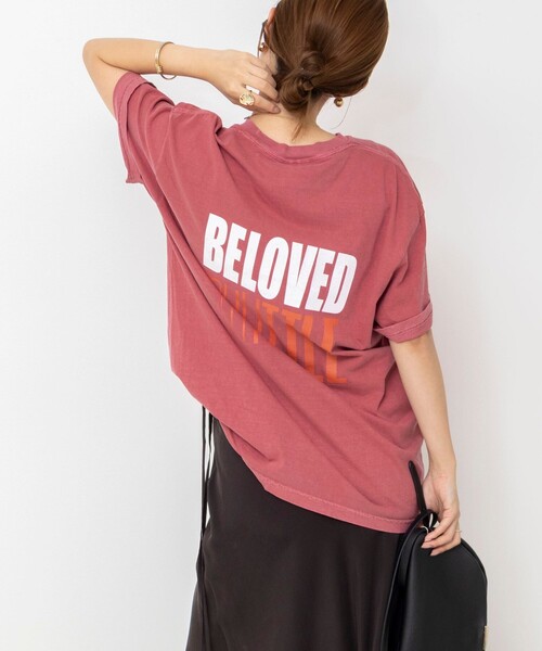 Rie Miller(リエミラー)の「BELOVED MYLITTLE ガーメントダイポケTシャツ(Tシャツ/カットソー・レディース・ホワイト/ボルドー/チャコールグレー/カーキ・FREE)」の12枚目の写真
