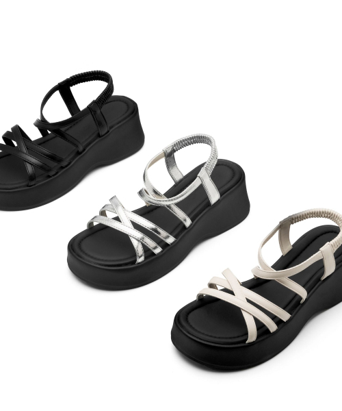 SPUR（シュプール）の「デューン マルチストラップサンダル ストラップサンダル 6.5cm -WS9054 (3カラー)（サンダル・レディース・ブラック/シルバー/アイボリー・25cm/24.5cm/24cm/23.5cm/23cm/22.5cm）」の20枚目の写真