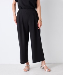 【セットアップで着られる】さらさらジョーゼットワイドパンツ