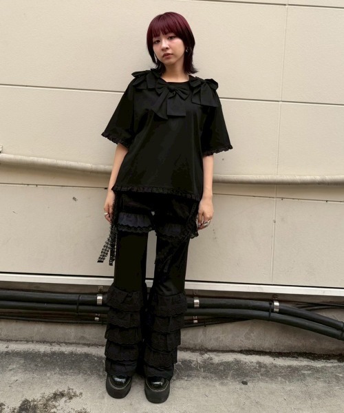 Candy Stripper(キャンディストリッパー)の「LACY パンツ(その他パンツ・レディース・ピンク/オフホワイト/ブラック・FREE)」の8枚目の写真