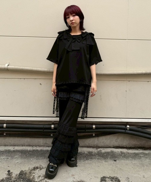 Candy Stripper(キャンディストリッパー)の「LACY パンツ(その他パンツ・レディース・ピンク/オフホワイト/ブラック・FREE)」の9枚目の写真