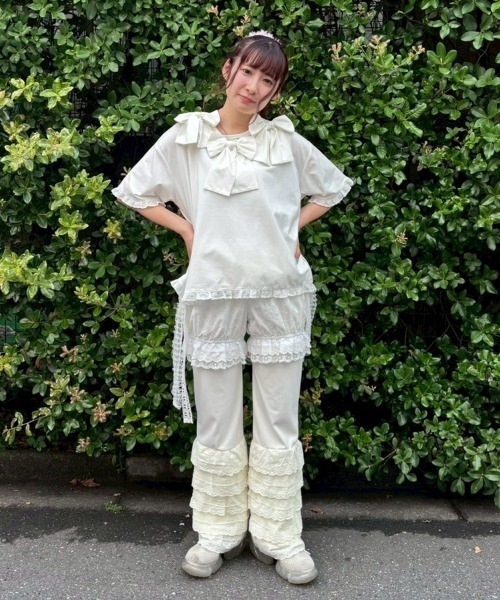 Candy Stripper(キャンディストリッパー)の「LACY パンツ(その他パンツ・レディース・ピンク/オフホワイト/ブラック・FREE)」の12枚目の写真