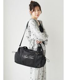 【WEB限定カラーあり】ビジューロゴキャリーオンバッグ
