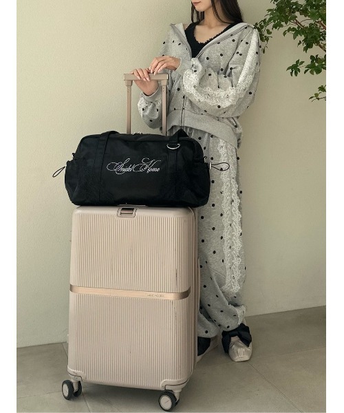 SNIDEL HOME(スナイデルホーム)の「【WEB限定カラーあり】ビジューロゴキャリーオンバッグ(トートバッグ・レディース・ピンクベージュ/ライトブルー/アイボリー/ブラック・F)」の14枚目の写真